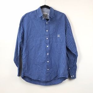 Cinch Blue Plaid Button-up Shirt